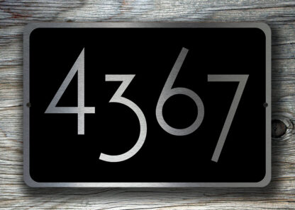 Personalized House Number Sign