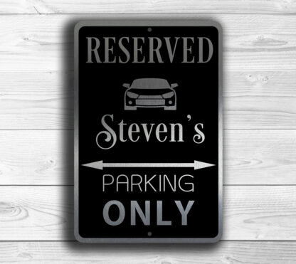 Personalized Reserved Parking Sign