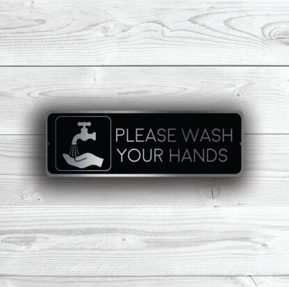 Please wash your hands sign