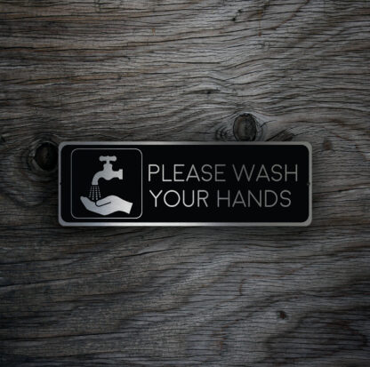 Please wash your hands sign