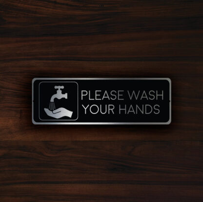Please wash your hands sign