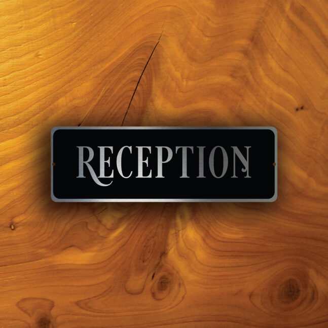 RECEPTION DOOR SIGN