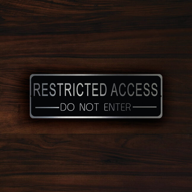 RESTRICTED-ACCESS-SIGN-1 Restricted Access Sign
