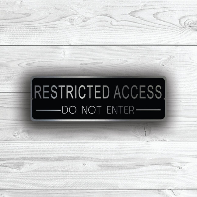 RESTRICTED-ACCESS-SIGN-3 Restricted Access Sign