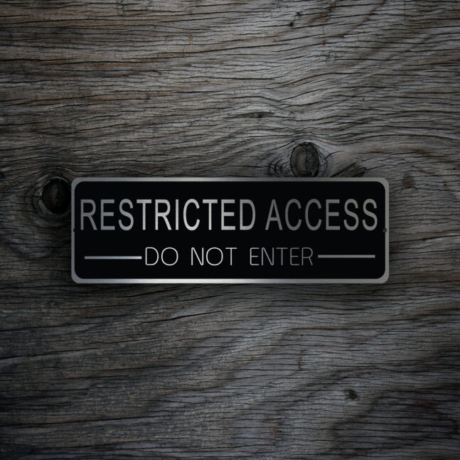 RESTRICTED-ACCESS-SIGN-4 Restricted Access Sign