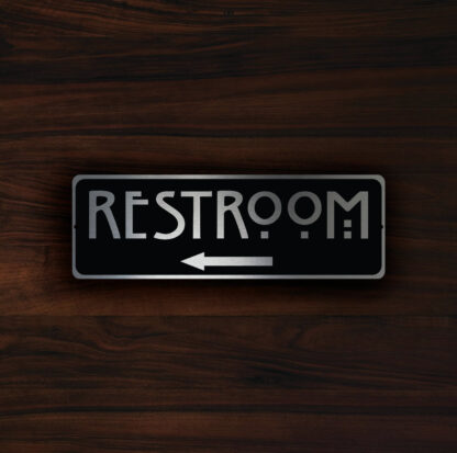Restroom Door Sign