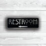 Restroom Door Sign