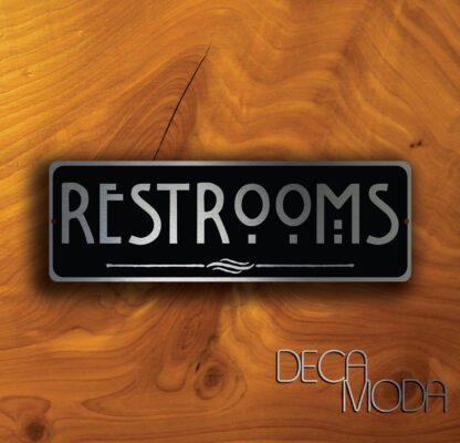 Restrooms Door Sign