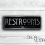 Restrooms Door Sign