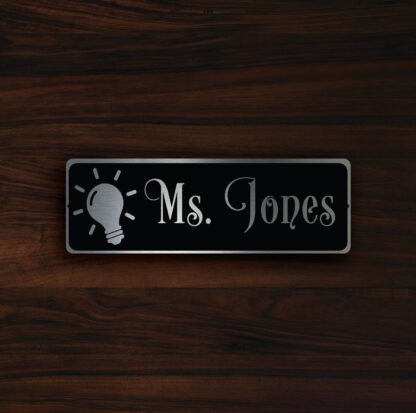 Teachers Door Nameplate Sign