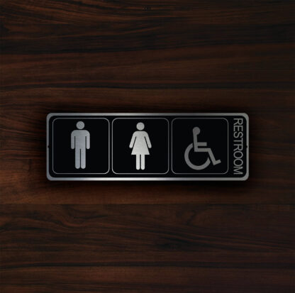 Unisex Accessible Restroom Sign