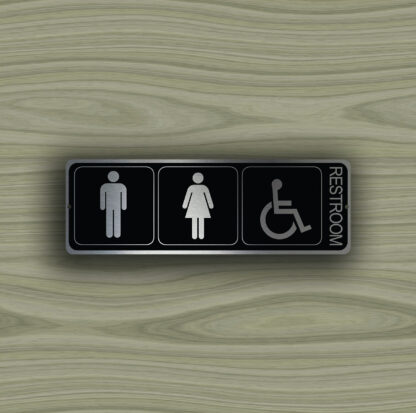 Unisex Accessible Restroom Sign