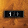Modern Restrooms Sign