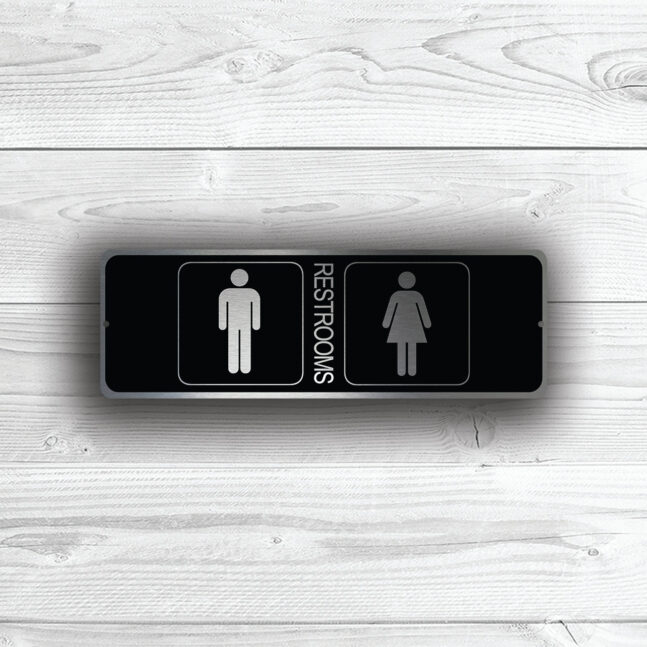 UNISEX-RESTROOM-SIGN-3 Modern Restrooms Sign