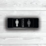 Modern Restrooms Sign