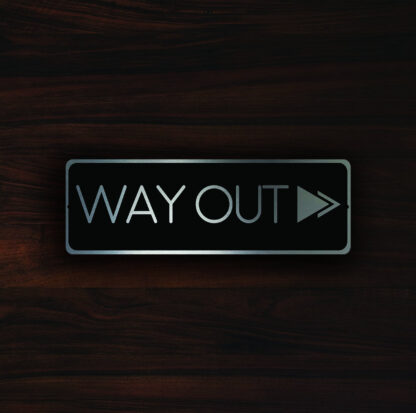 Way Out Directional Sign