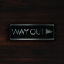 Way Out Directional Sign