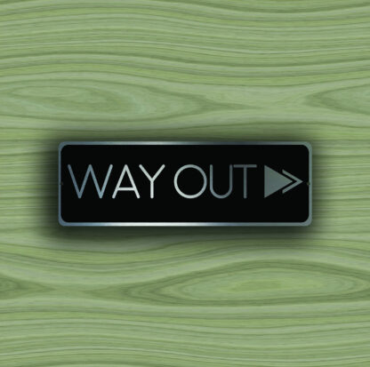 Way Out Directional Sign