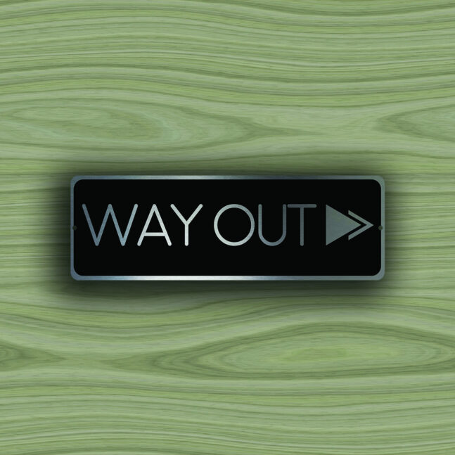 WAY-OUT-DIRECTIONAL-Sign-3 Way Out Directional Sign