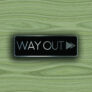 Way Out Directional Sign