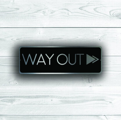 Way Out Directional Sign