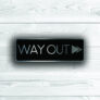 Way Out Directional Sign