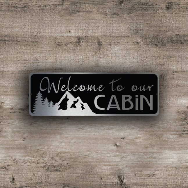 WELCOME-CABIN-SIGN-3 Welcome to our cabin sign