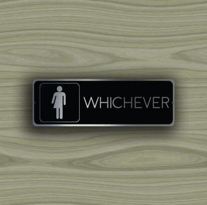 Whichever Restroom Sign