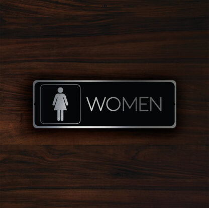 Womens Restroom Door Sign