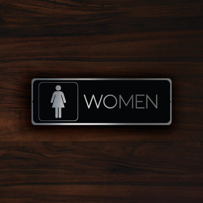 WOMENS-RESTROOM-DOOR-Sign-1 Womens Restroom Door Sign