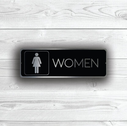 Womens Restroom Door Sign