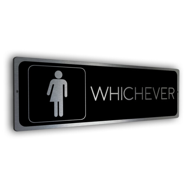 Whichever restroom sign Whichever restroom sign