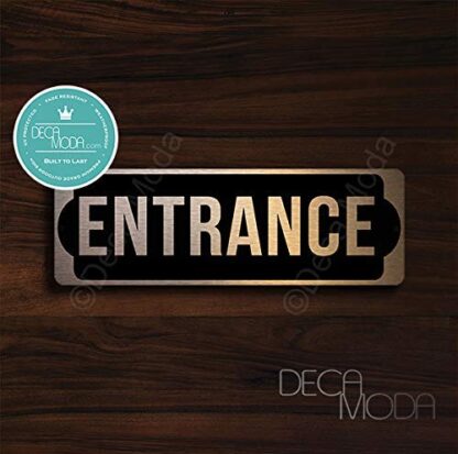 Entrance Sign, Size 12 x 4 inches