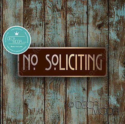 No Soliciting Door Sign