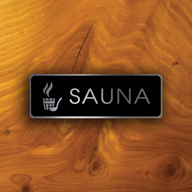 Sauna Sign Sauna Sign