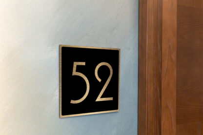 Gold Number Sign