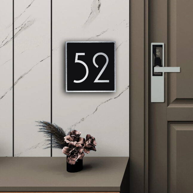 hotel door number black silver hotel door number - black silver