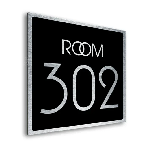silver room sign