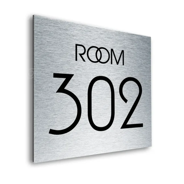 silver room sign