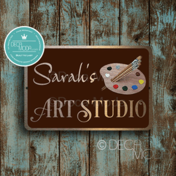 Personalized Art Studio Sign