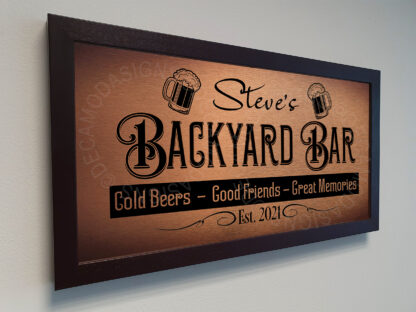 Backyard Bar Sign