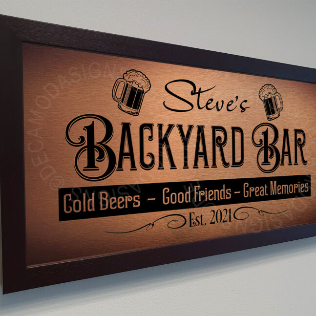 Backyard Bar Sign Backyard Bar Sign