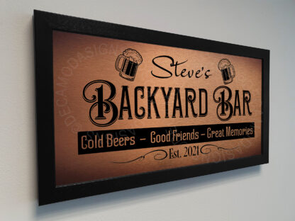 Backyard Bar Sign