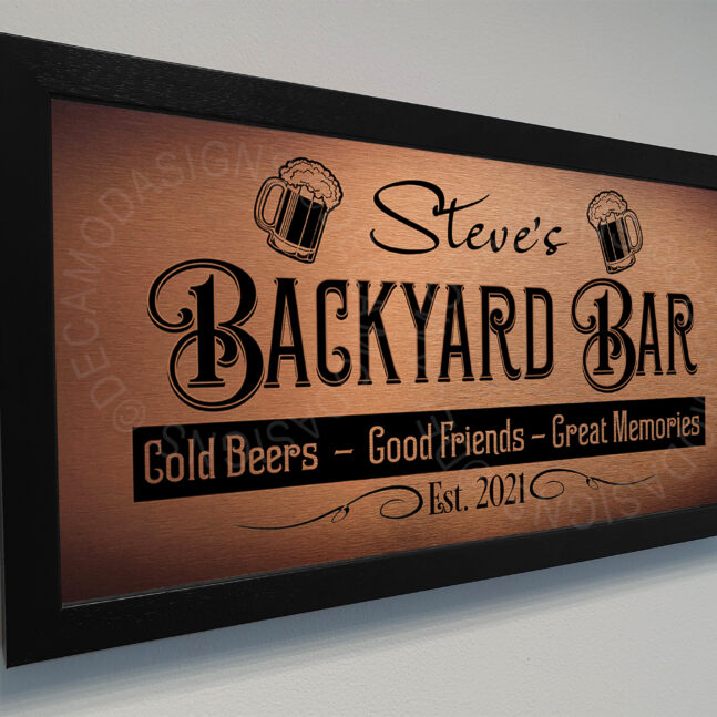 Backyard Bar Sign