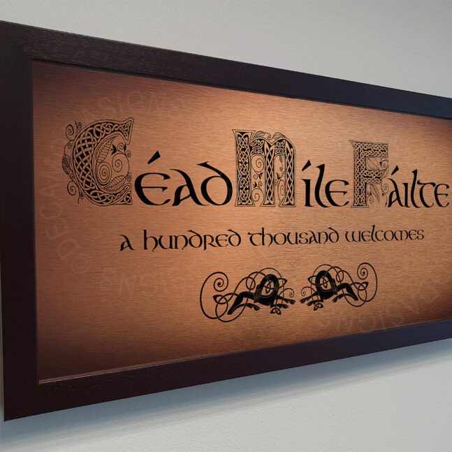 Cead Mile Failte Decor Cead Mile Failte Sign