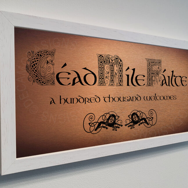 Cead Mile Failte Sign Cead Mile Failte Signs