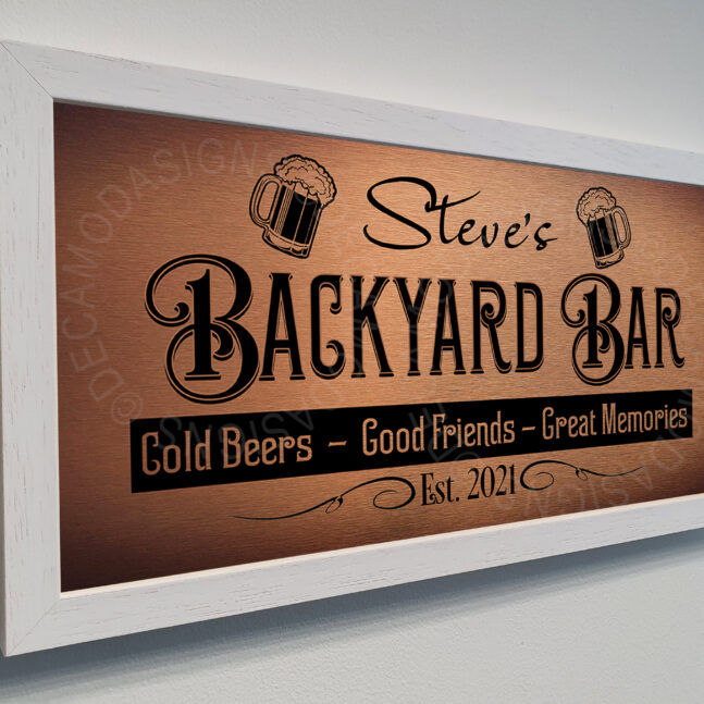 Custom Backyard Bar Sign Backyard Bar Sign