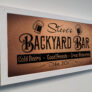 Backyard Bar Sign