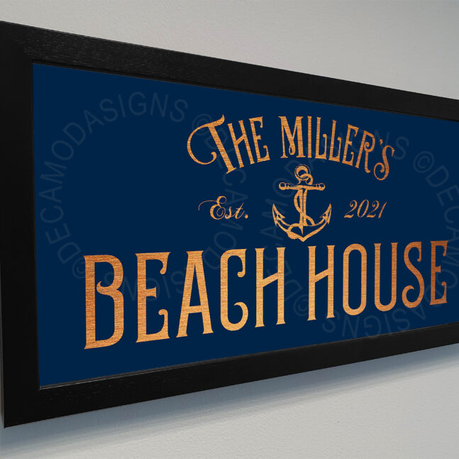 Custom Beach House Sign Beach House Sign