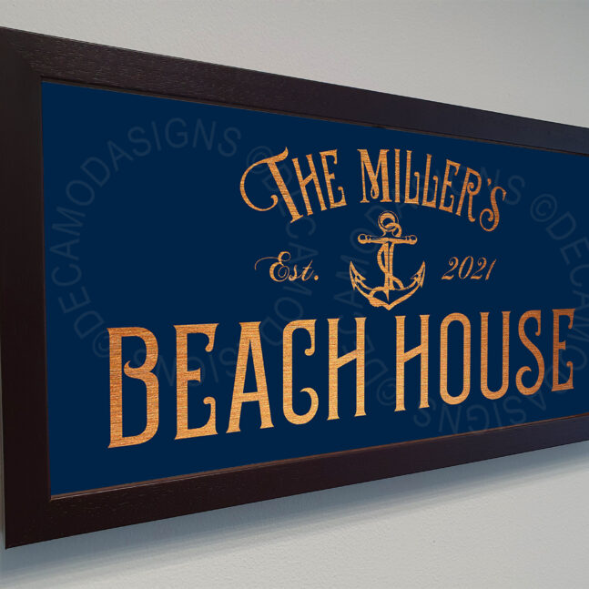 Custom Beach House Sign Beach House Sign